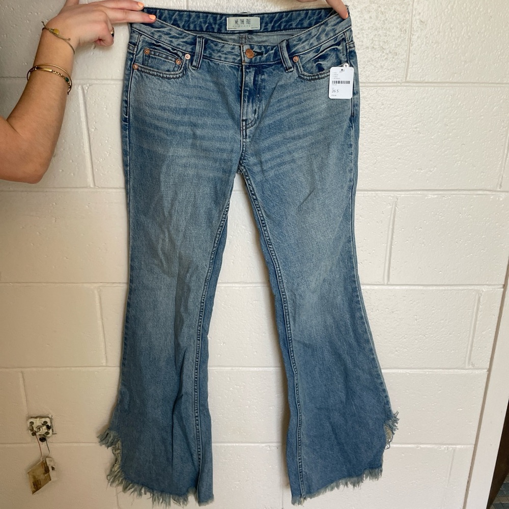 Free people flare jeans, size 26 S, color: blue